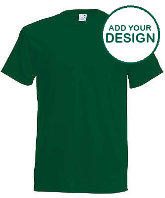 Fruit of the Loom - Original T - Vert bouteille - Ajoutez votre design/logo