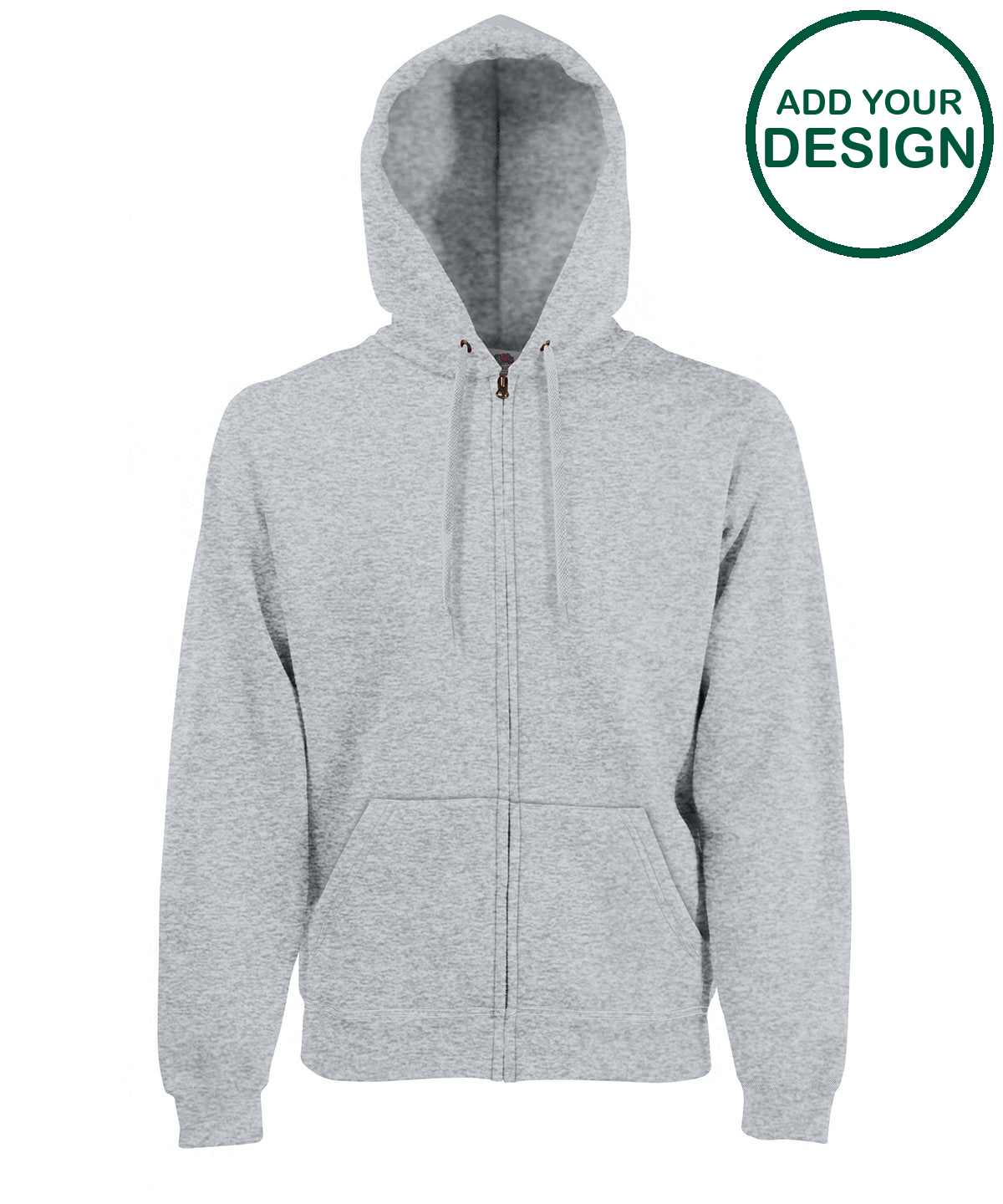 Premium 70/30 hooded sweatshirt jacket