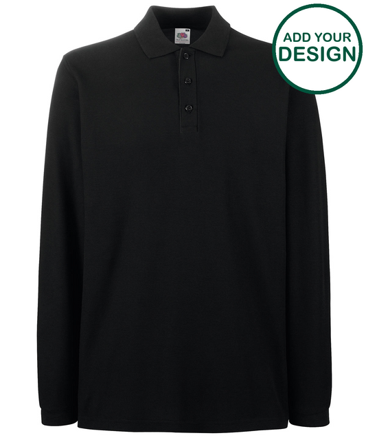 Premium long sleeve polo