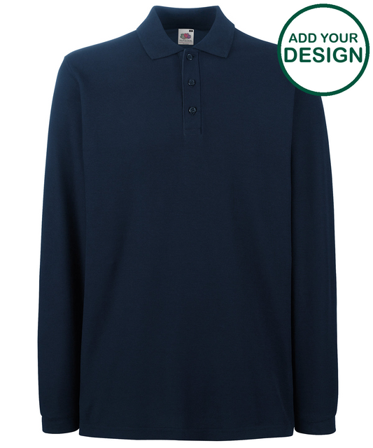 Premium long sleeve polo