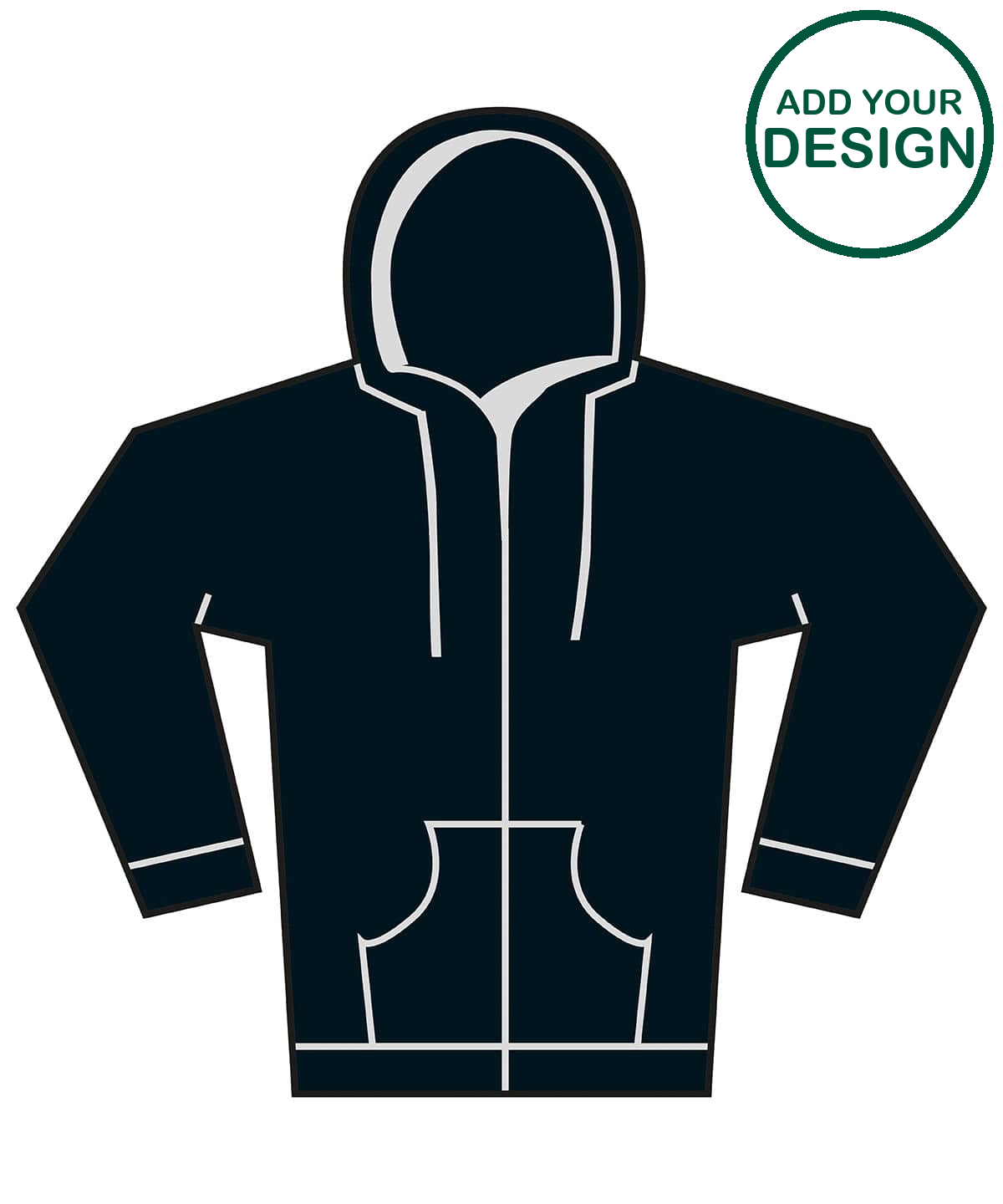Softstyle™ midweight fleece adult full-zip hooded sweatshirt