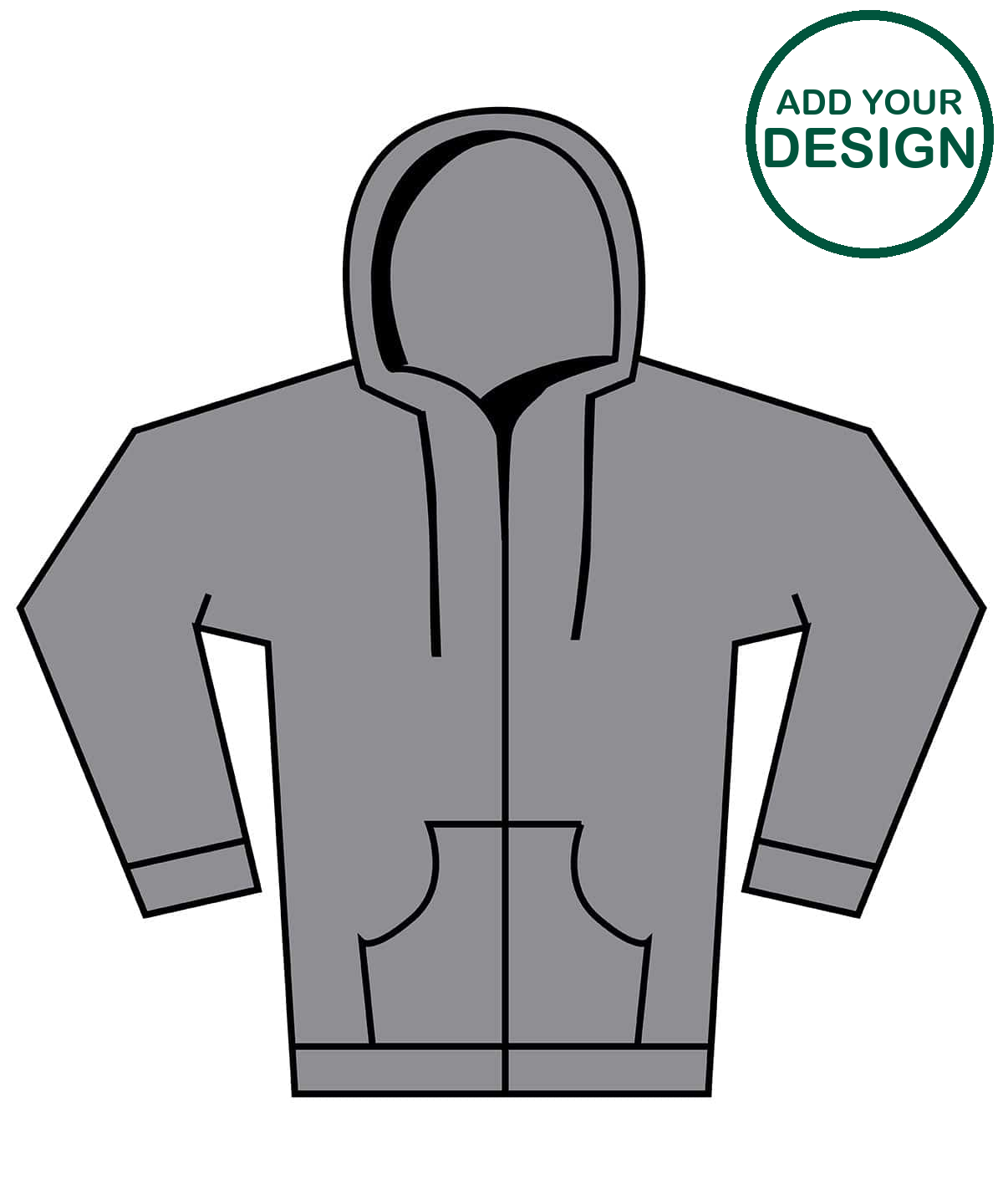 Softstyle™ midweight fleece adult full-zip hooded sweatshirt