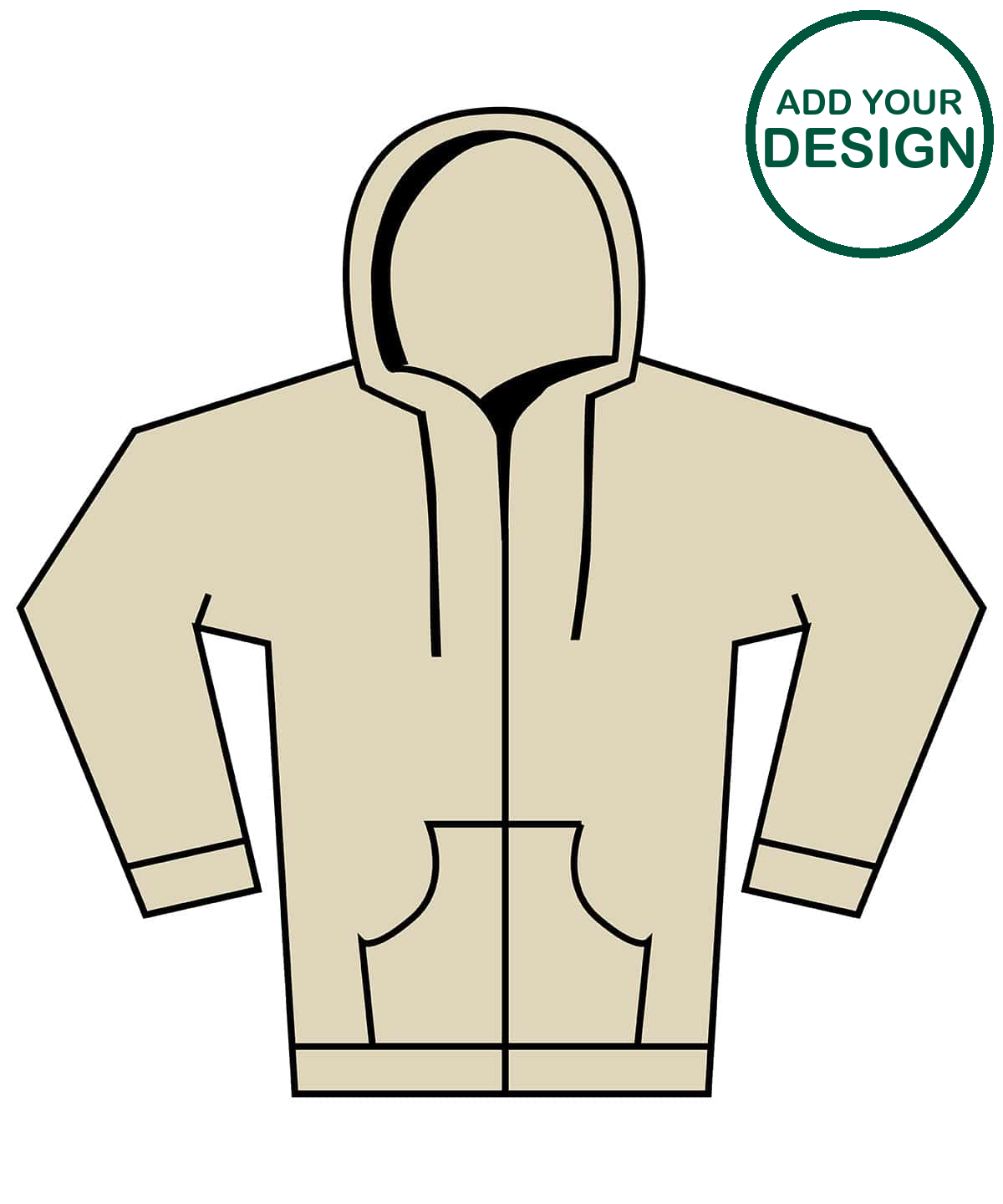 Softstyle™ midweight fleece adult full-zip hooded sweatshirt