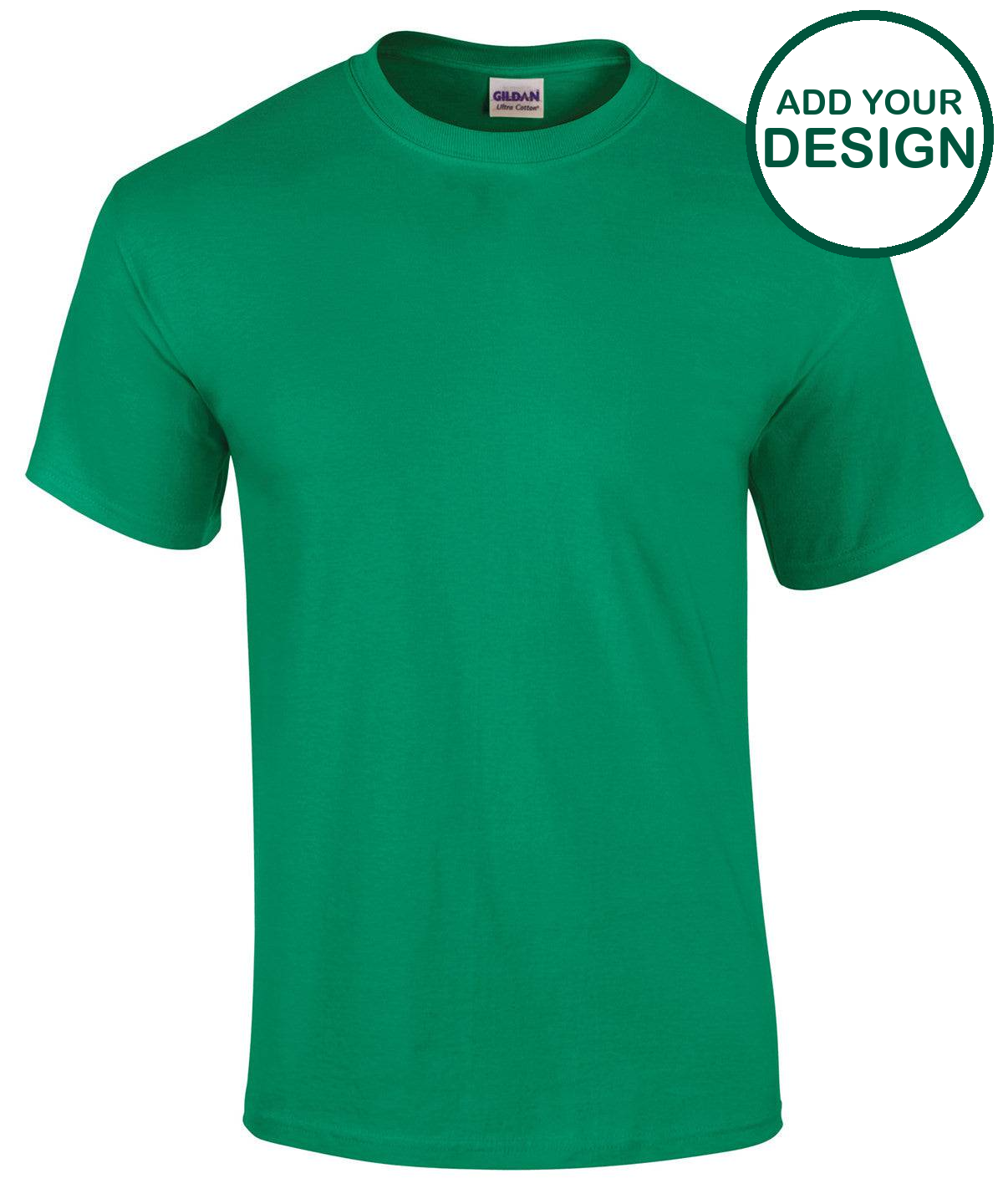 Gildan - Ultra Cotton adult t-shirt - Kelly Green - Add Your Design/Lo ...