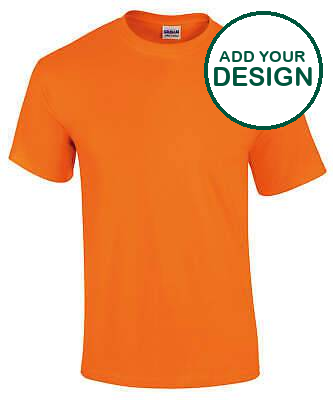 Gildan - T-shirt adulte Ultra Cotton - Orange sécurité - Ajoutez votre design/logo