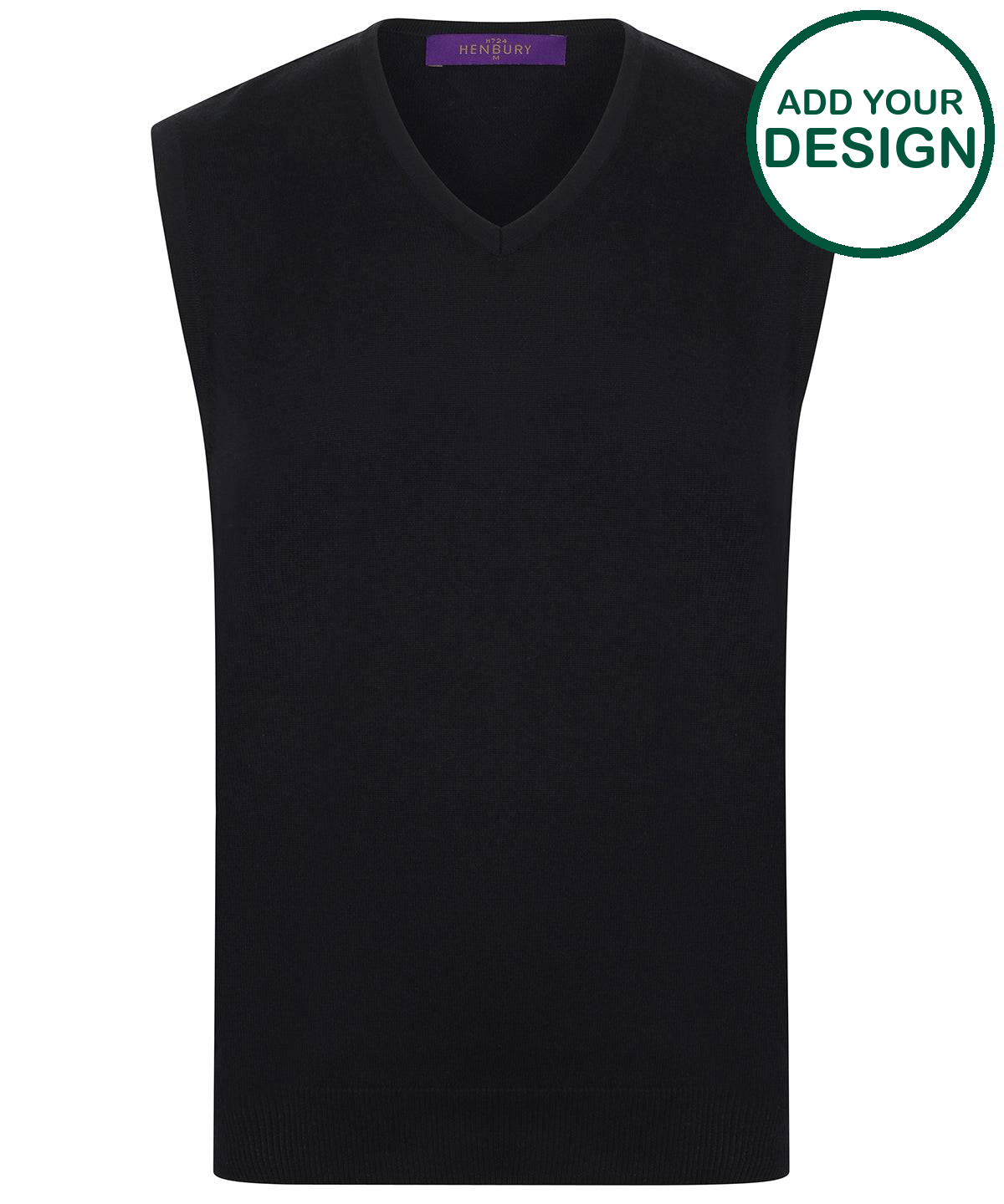 Sleeveless v-neck jumper