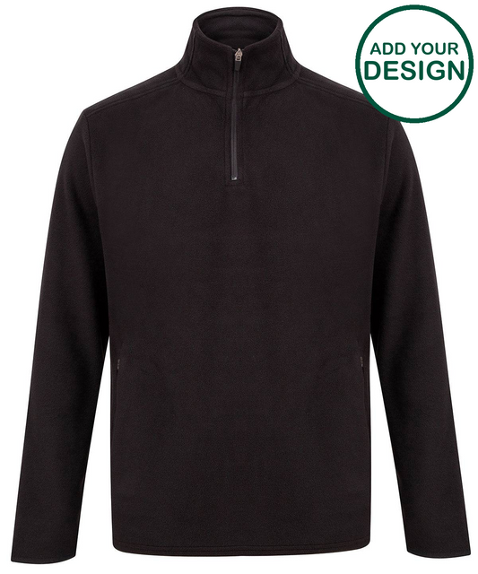¼ zip microfleece jacket