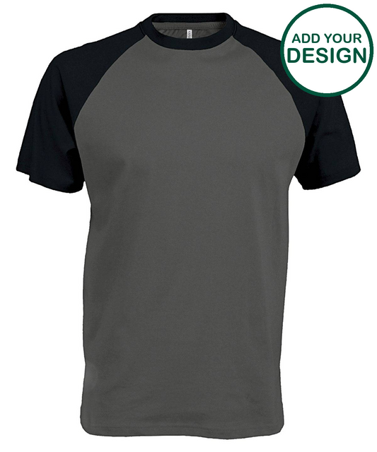 Baseball Short-sleeved two-tone T-shirt