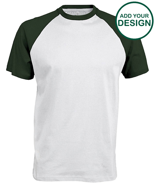 Baseball Short-sleeved two-tone T-shirt