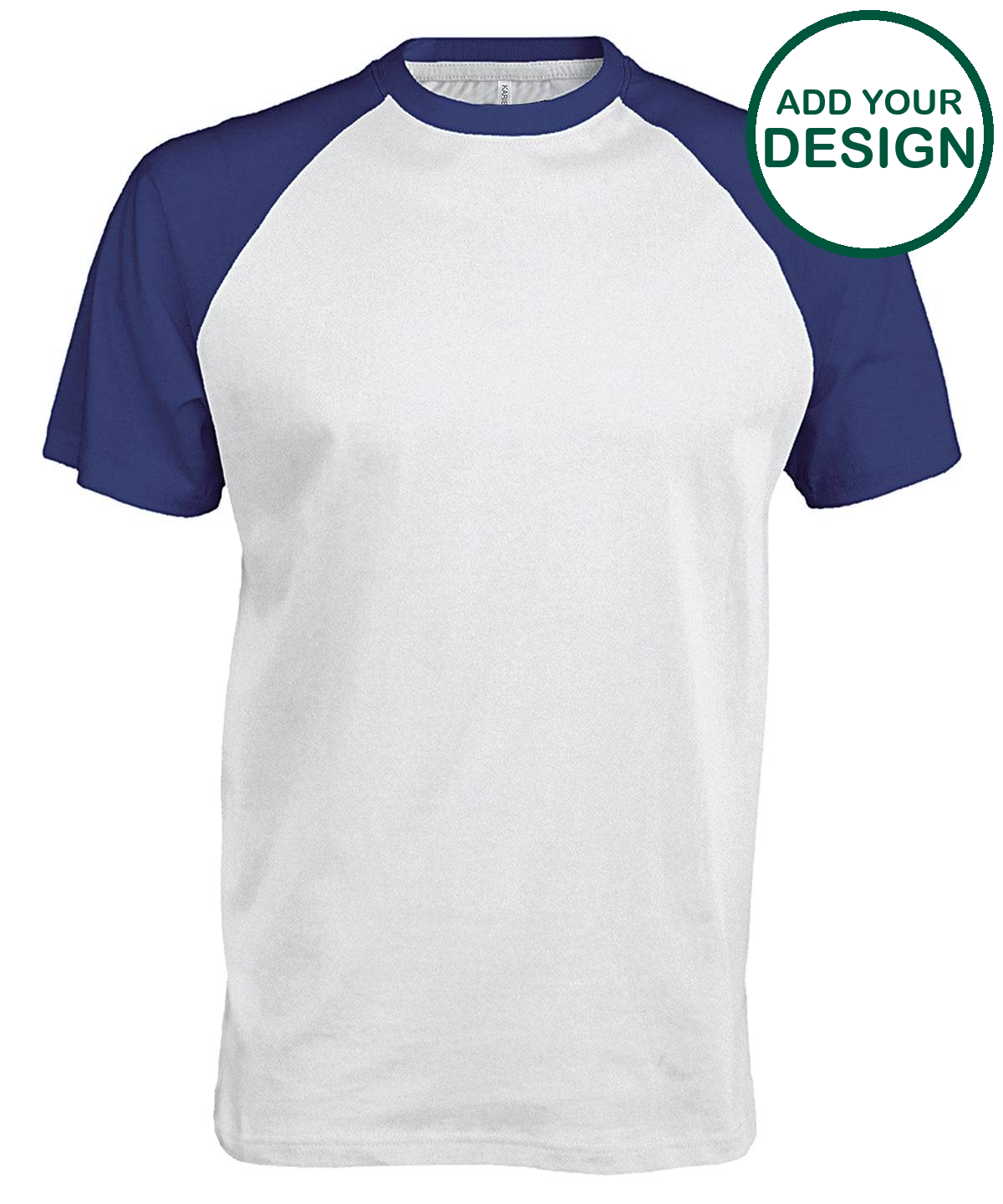 Baseball Short-sleeved two-tone T-shirt