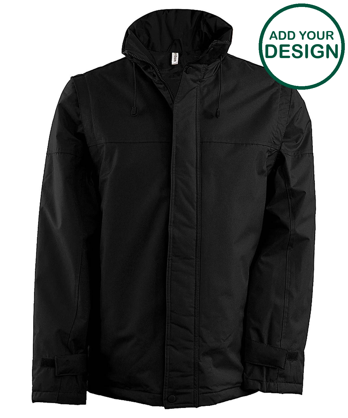 Detachable-sleeved blouson jacket