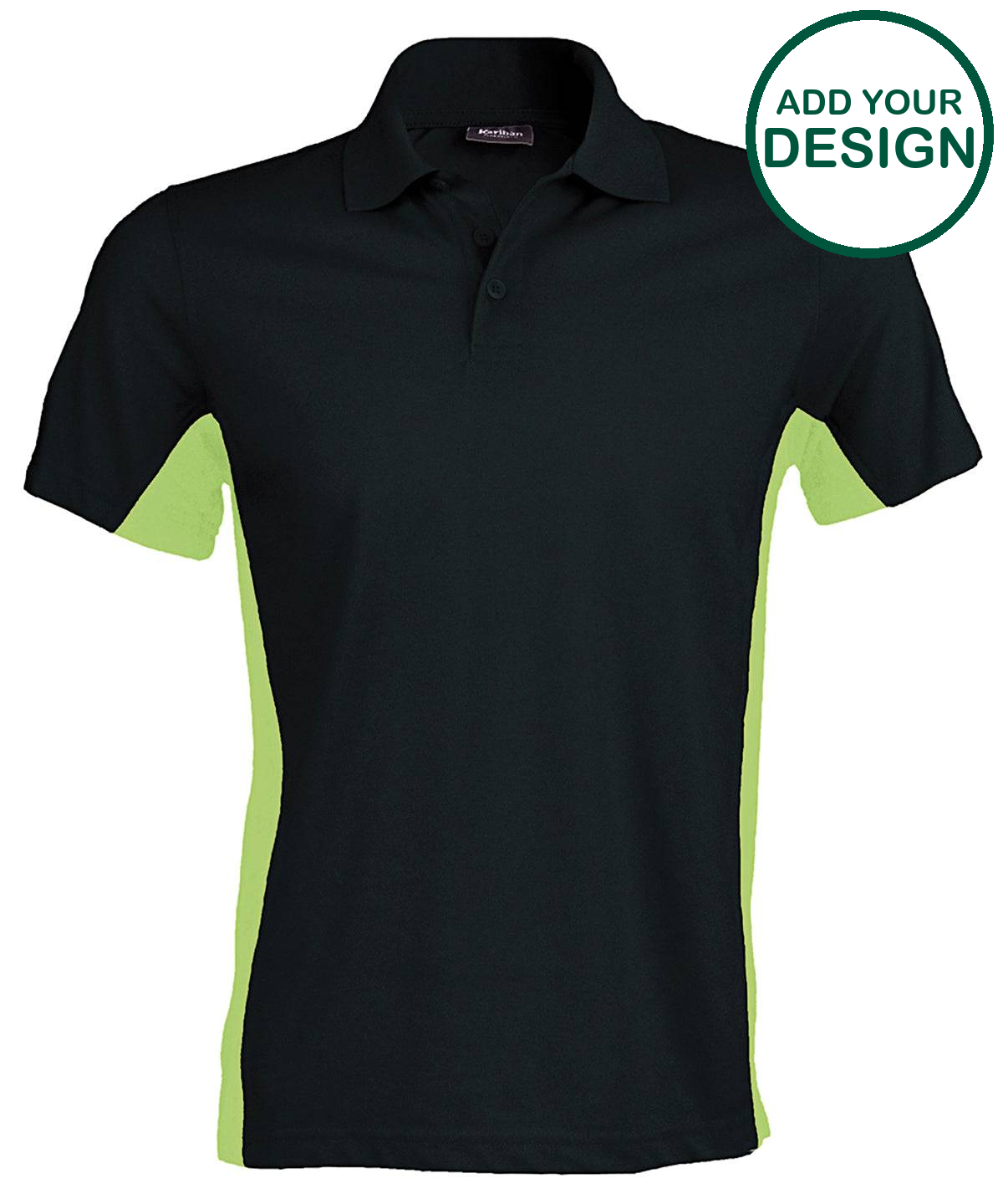 Flags short sleeve bi-colour polo shirt