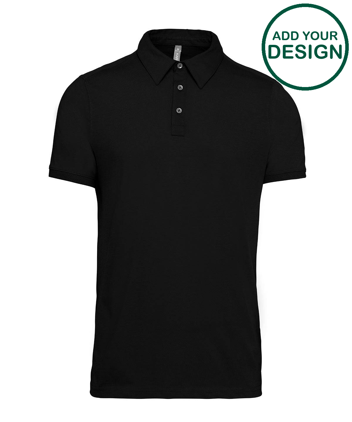 Jersey knit polo shirt