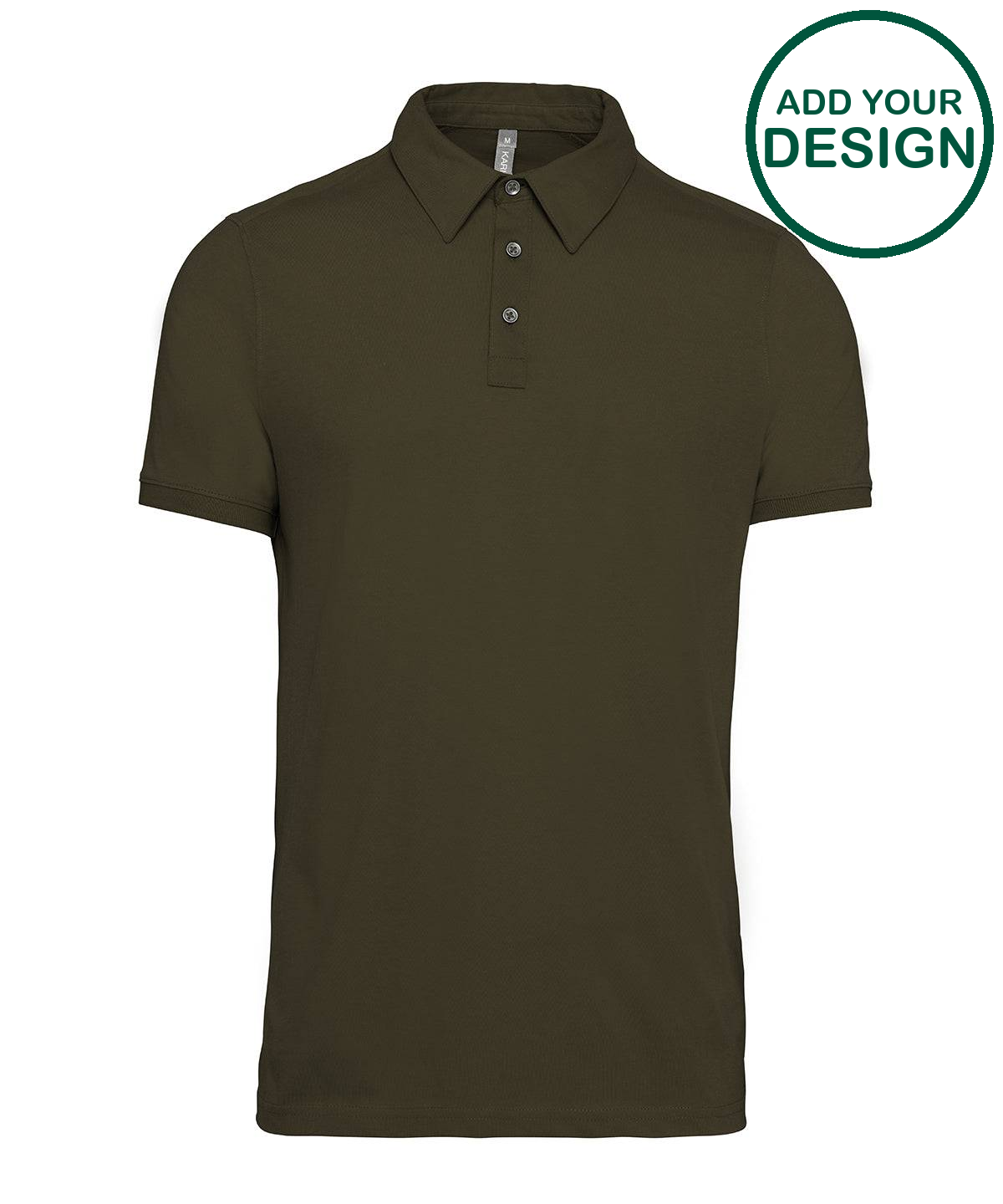 Jersey knit polo shirt