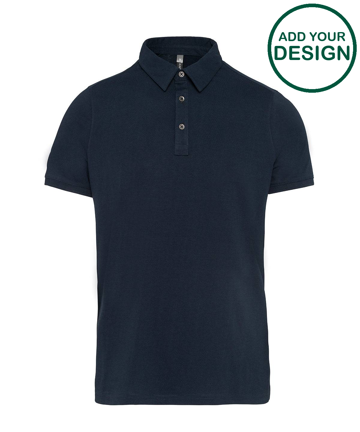 Jersey knit polo shirt