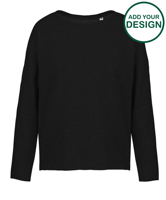 Ladies' oversized sweatshirt