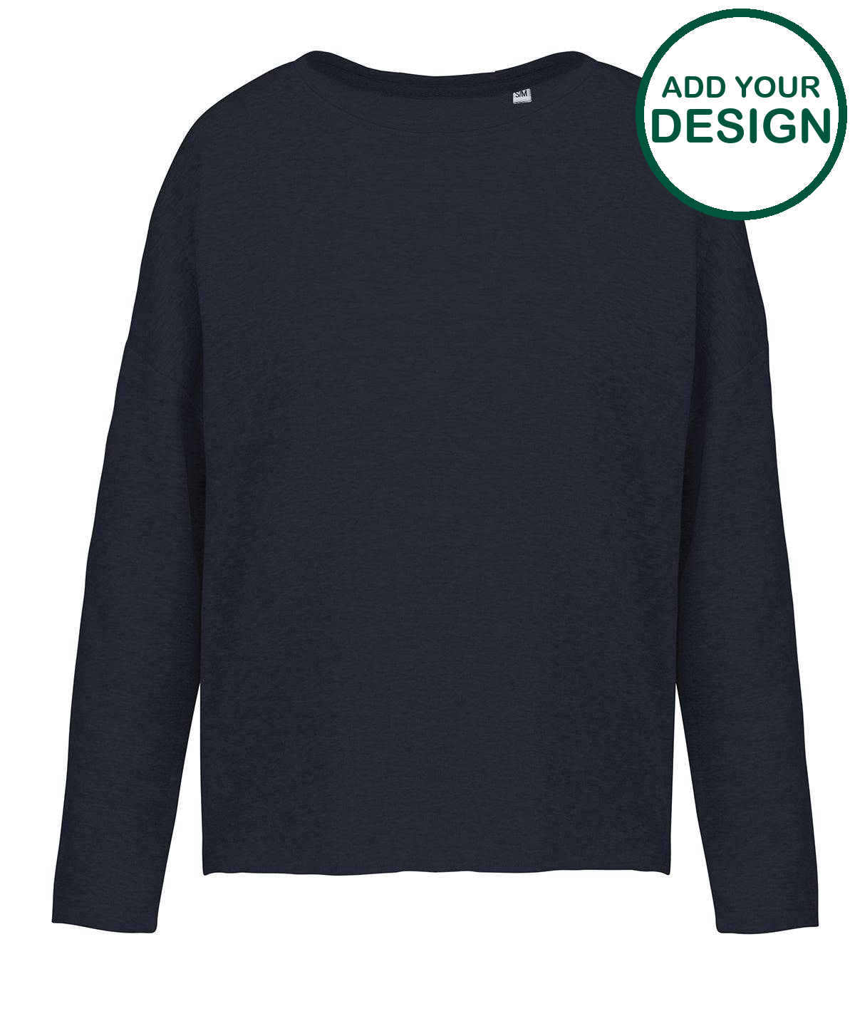 Ladies' oversized sweatshirt