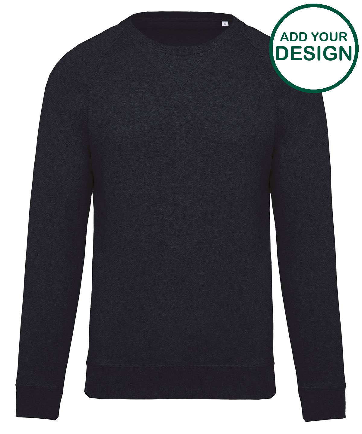 Men's organic cotton crew neck raglan sleeve sweatshirt