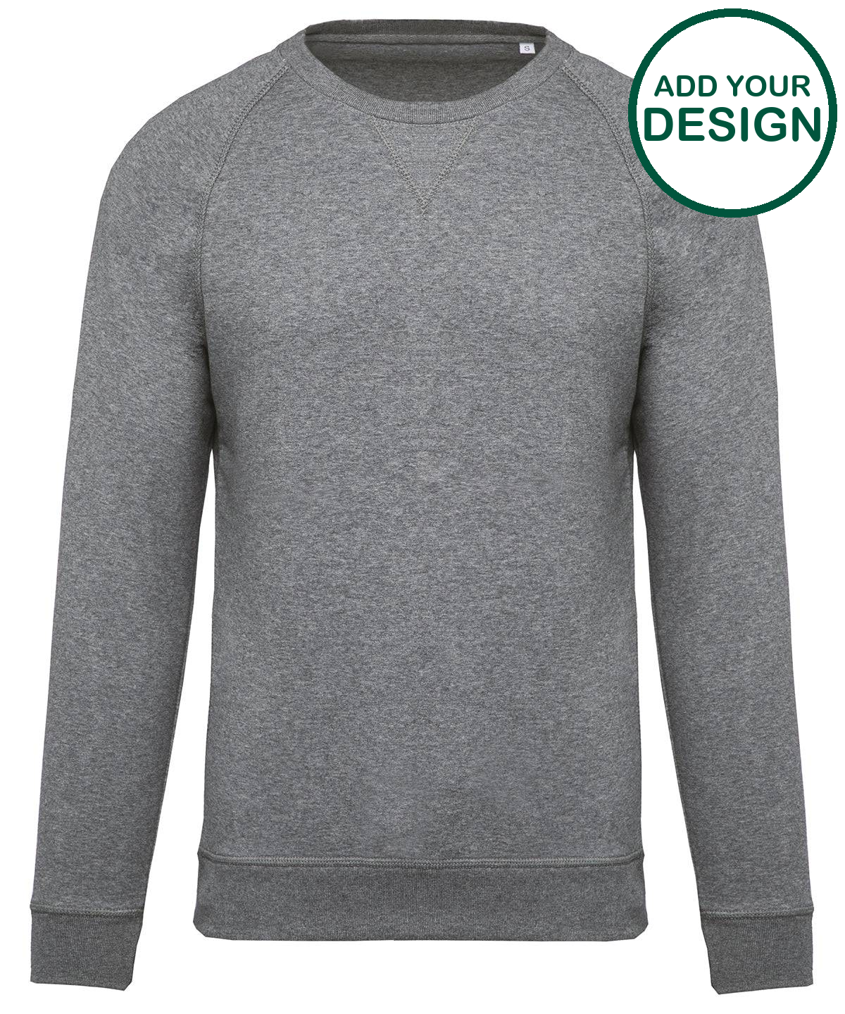 Men's organic cotton crew neck raglan sleeve sweatshirt