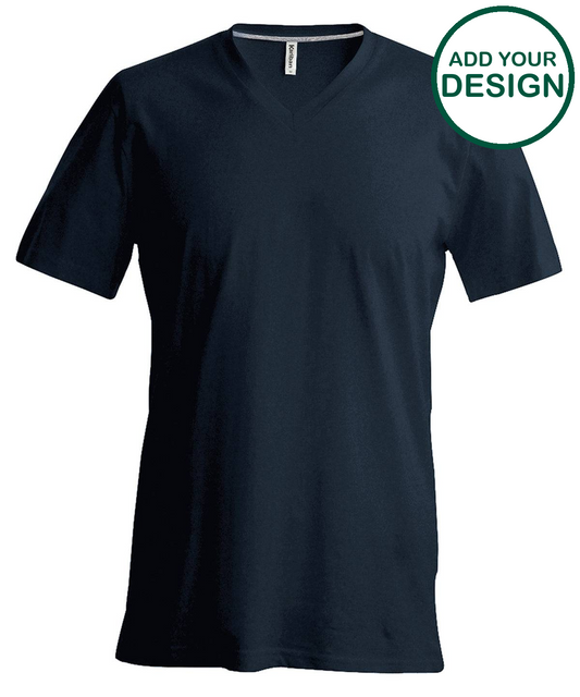 Men's short-sleeved V-neck T-shirt