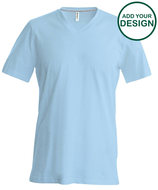 Men's short-sleeved V-neck T-shirt