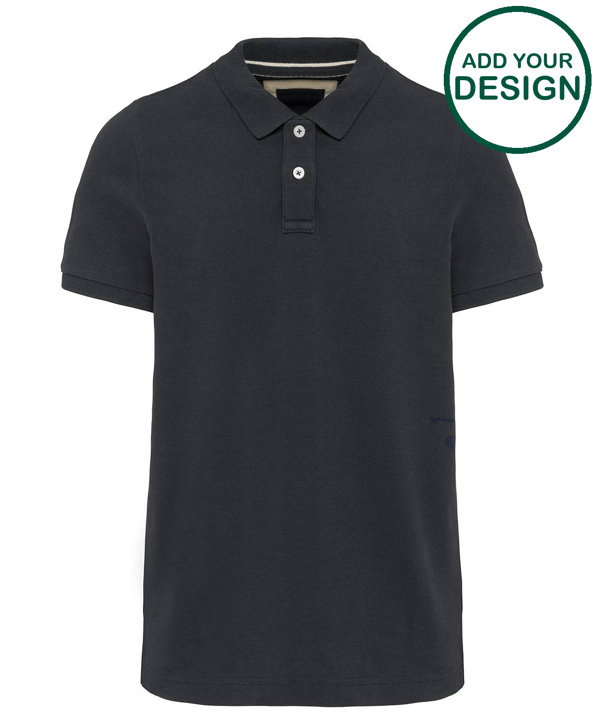 Men's vintage short sleeve polo shirt