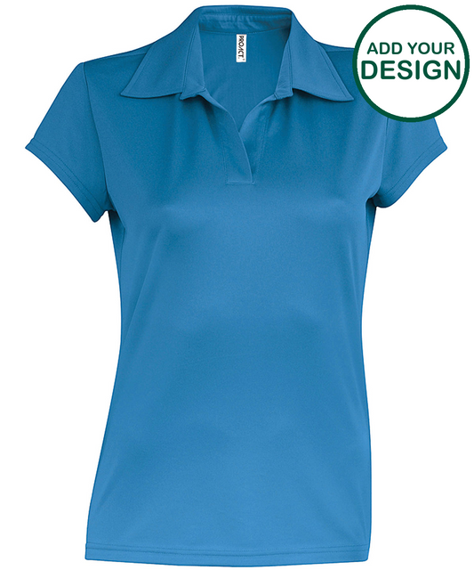 Ladies' short-sleeved polo shirt