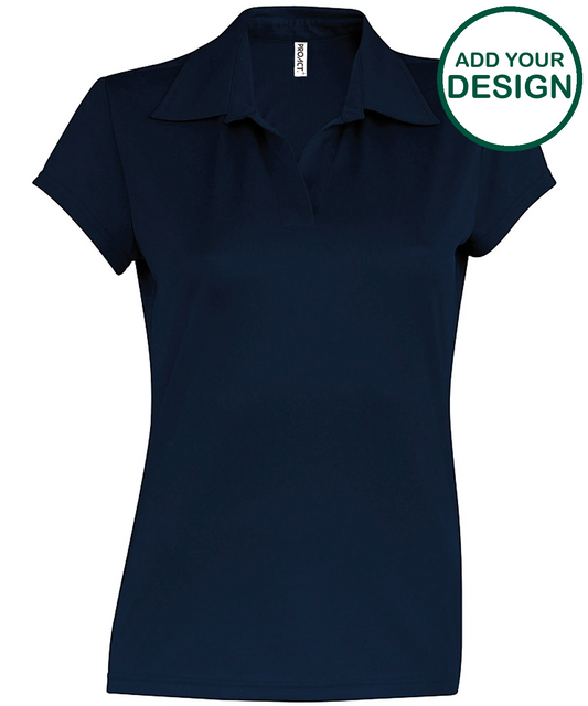 Ladies' short-sleeved polo shirt