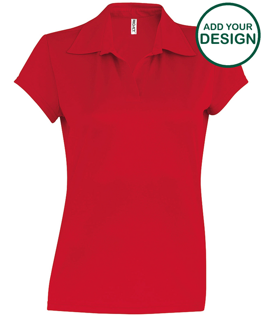 Ladies' short-sleeved polo shirt
