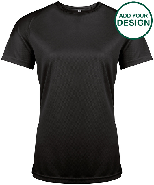Ladies' short-sleeved sports T-shirt