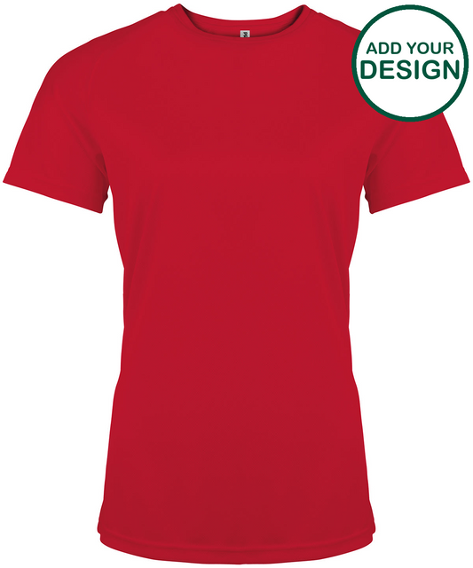 Ladies' short-sleeved sports T-shirt