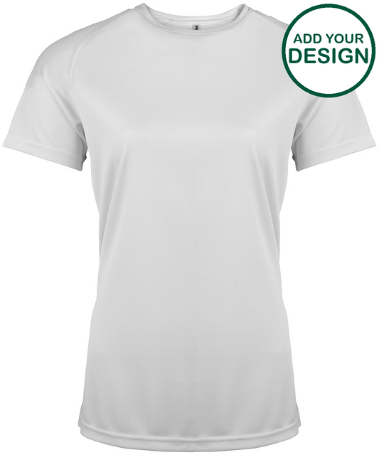 Ladies' short-sleeved sports T-shirt