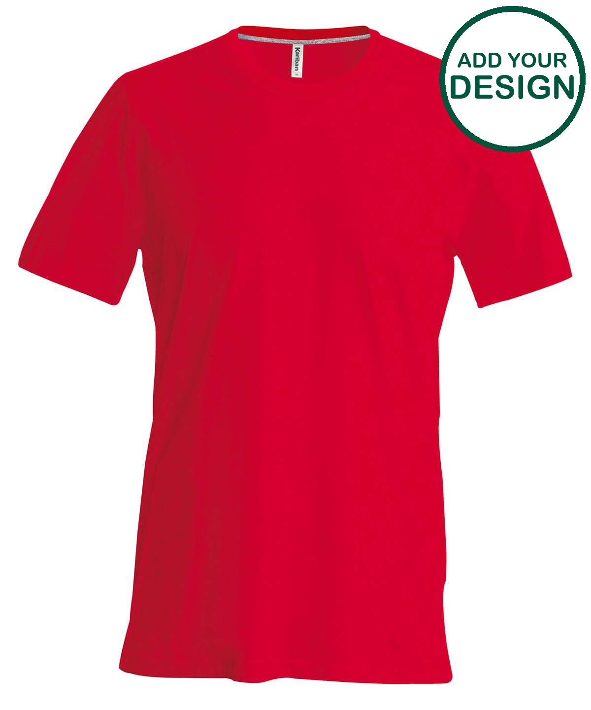Short-sleeved crew neck T-shirt