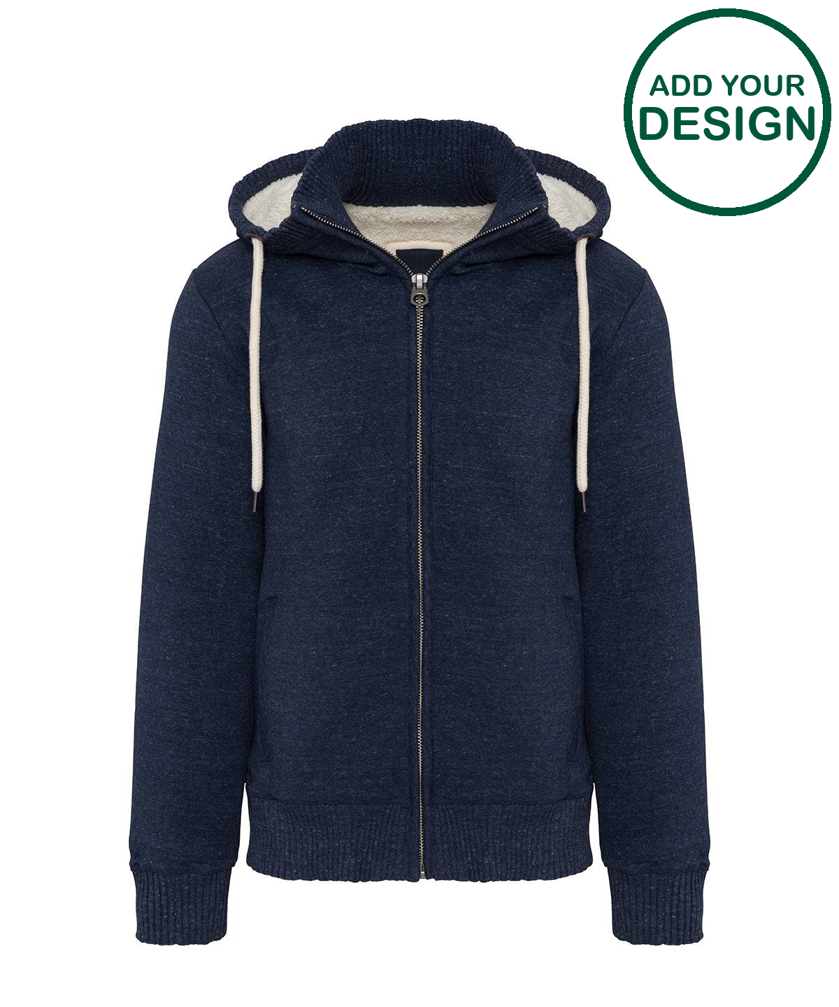 Vintage sherpa-lined fleece jacket