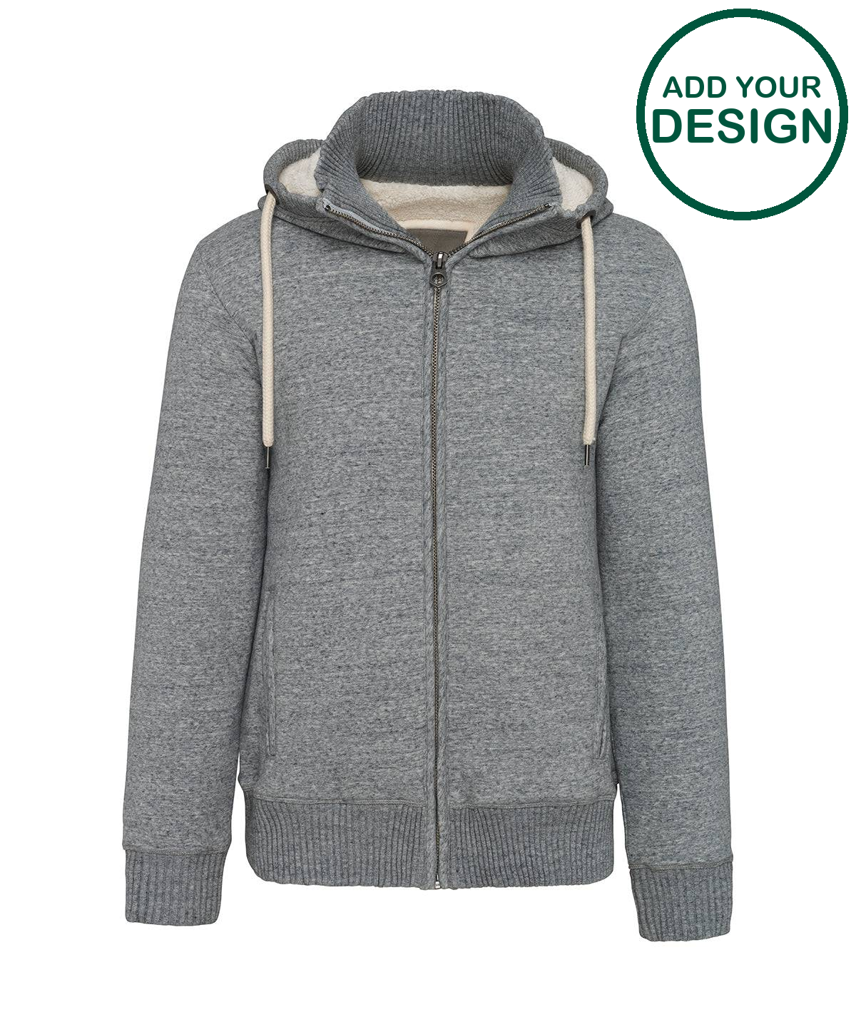 Vintage sherpa-lined fleece jacket