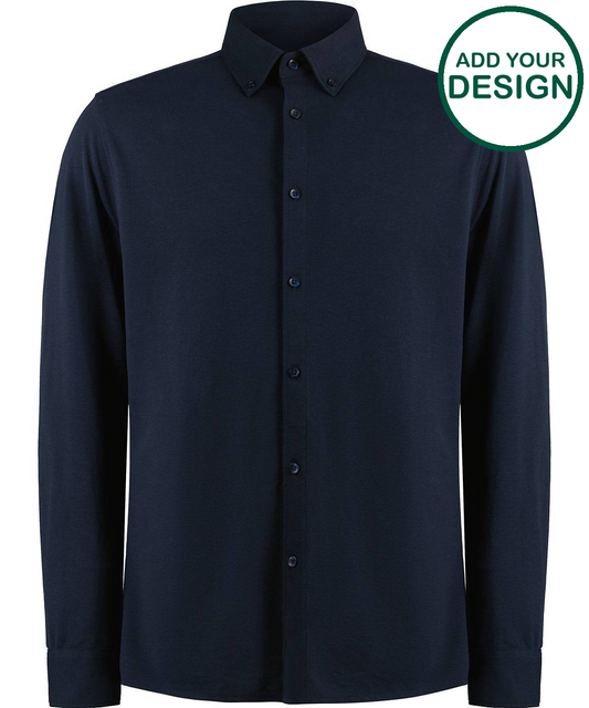 Long sleeve Superwash® 60° piqué shirt (tailored fit)