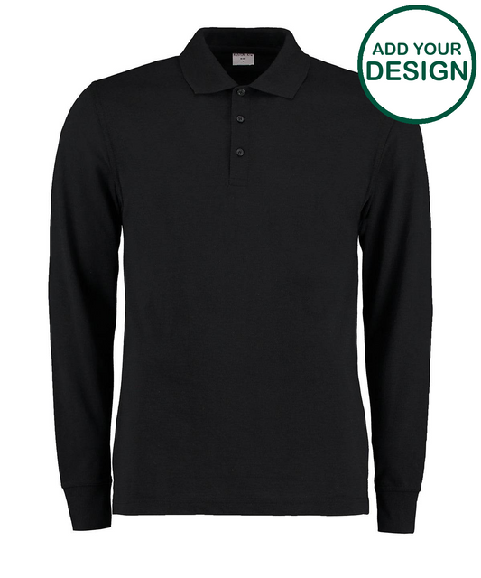 Piqué polo long-sleeved (classic fit)