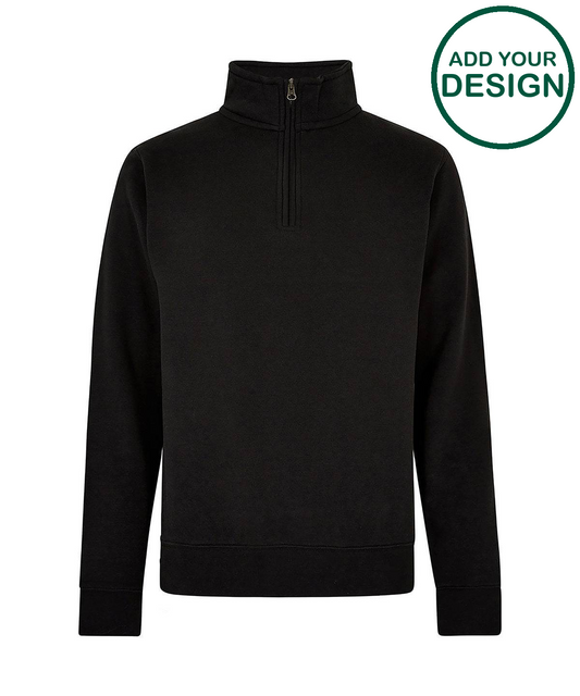 Regular fit ¼-zip sweatshirt