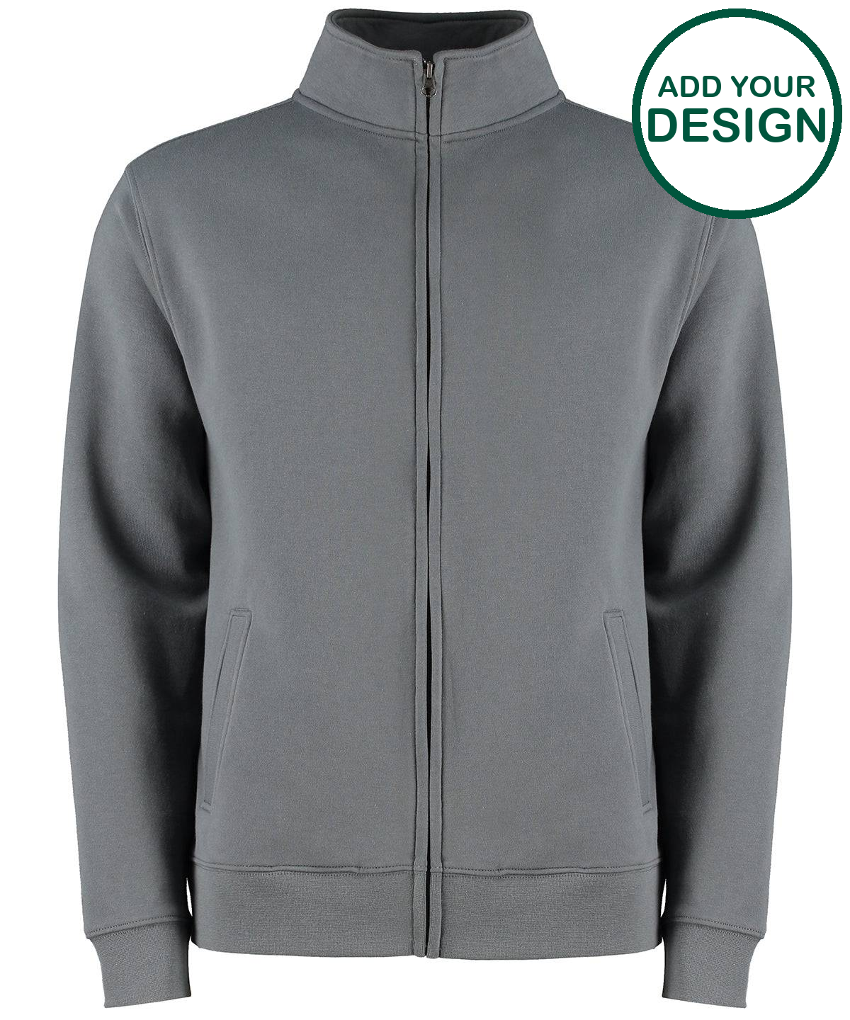 Regular fit zipped sweatshirt