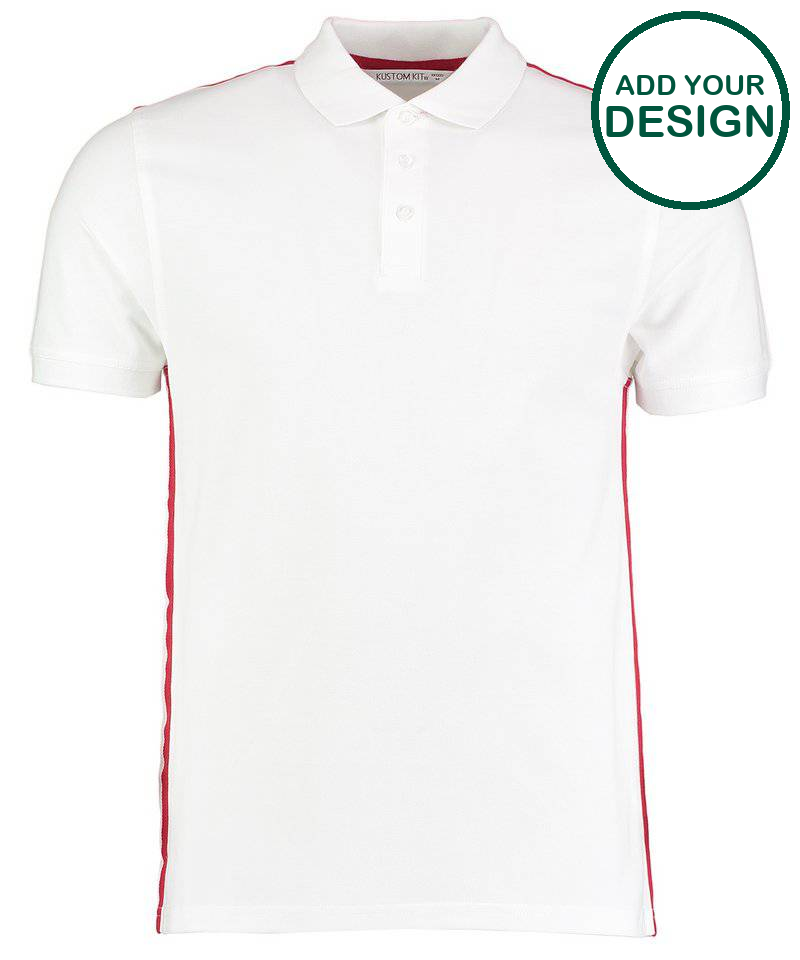 Team style slim fit polo shirt