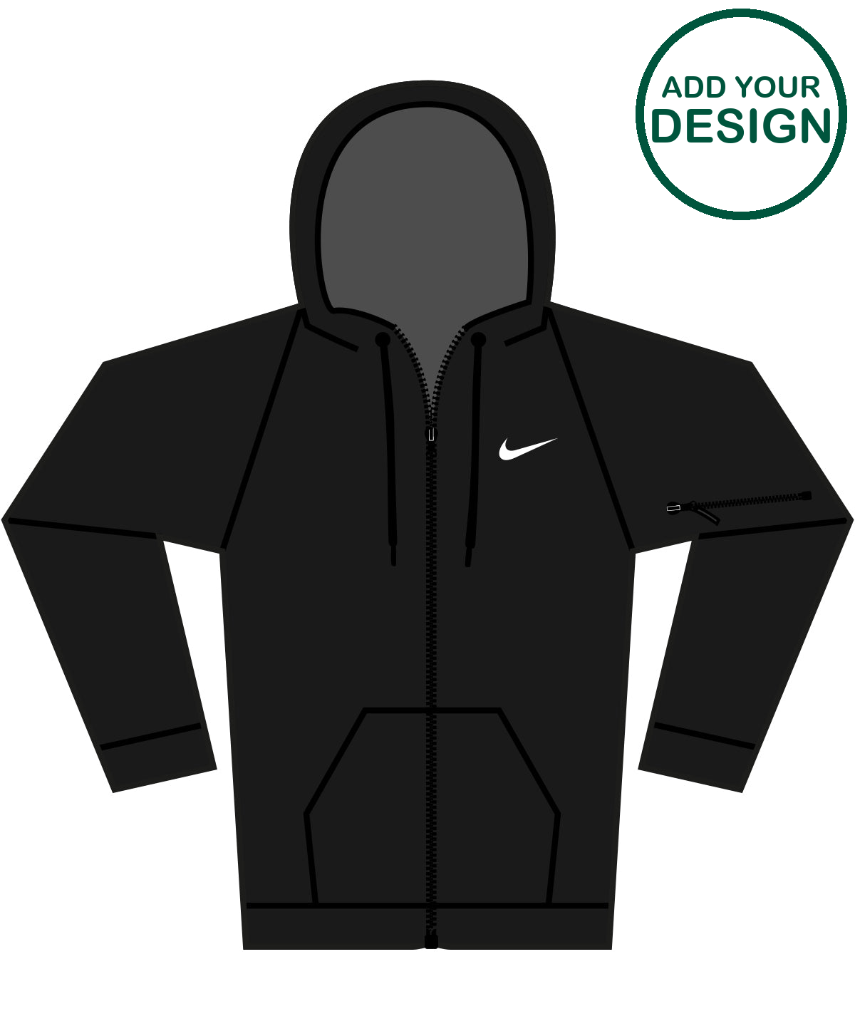 Nike men’s full-zip fitness hoodie