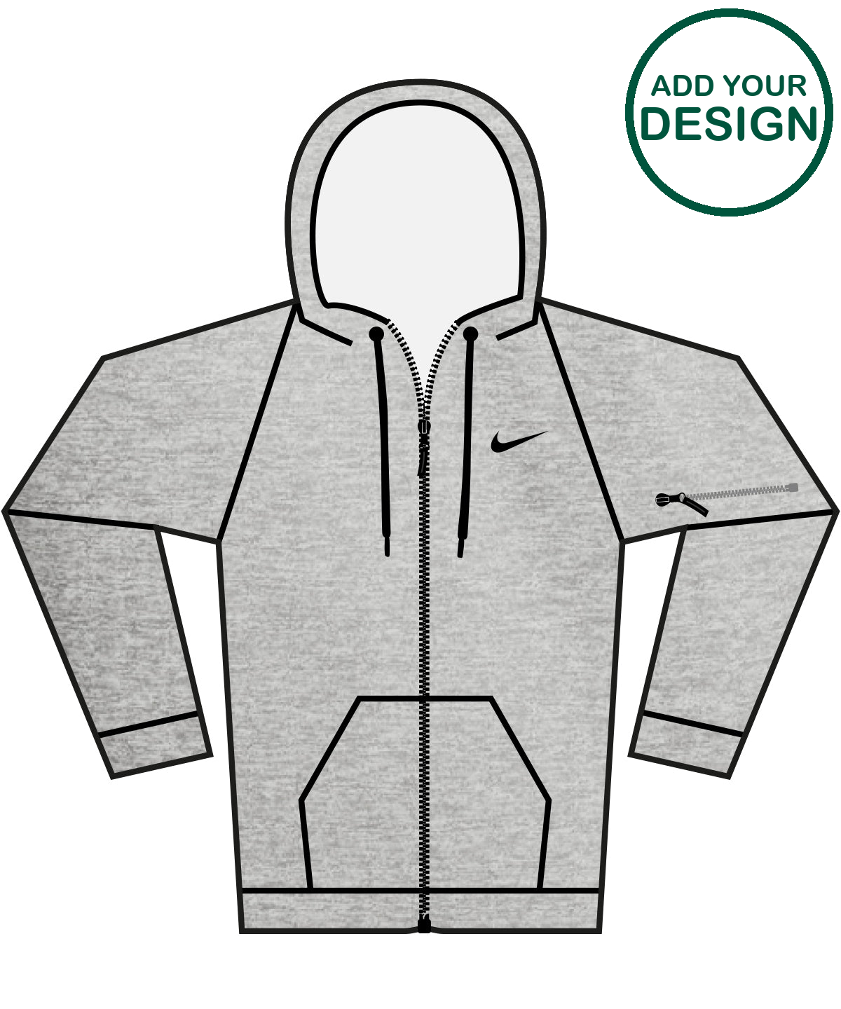 Nike men’s full-zip fitness hoodie