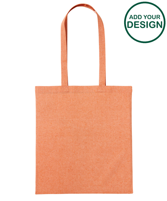 Recycled cotton shopper long handle