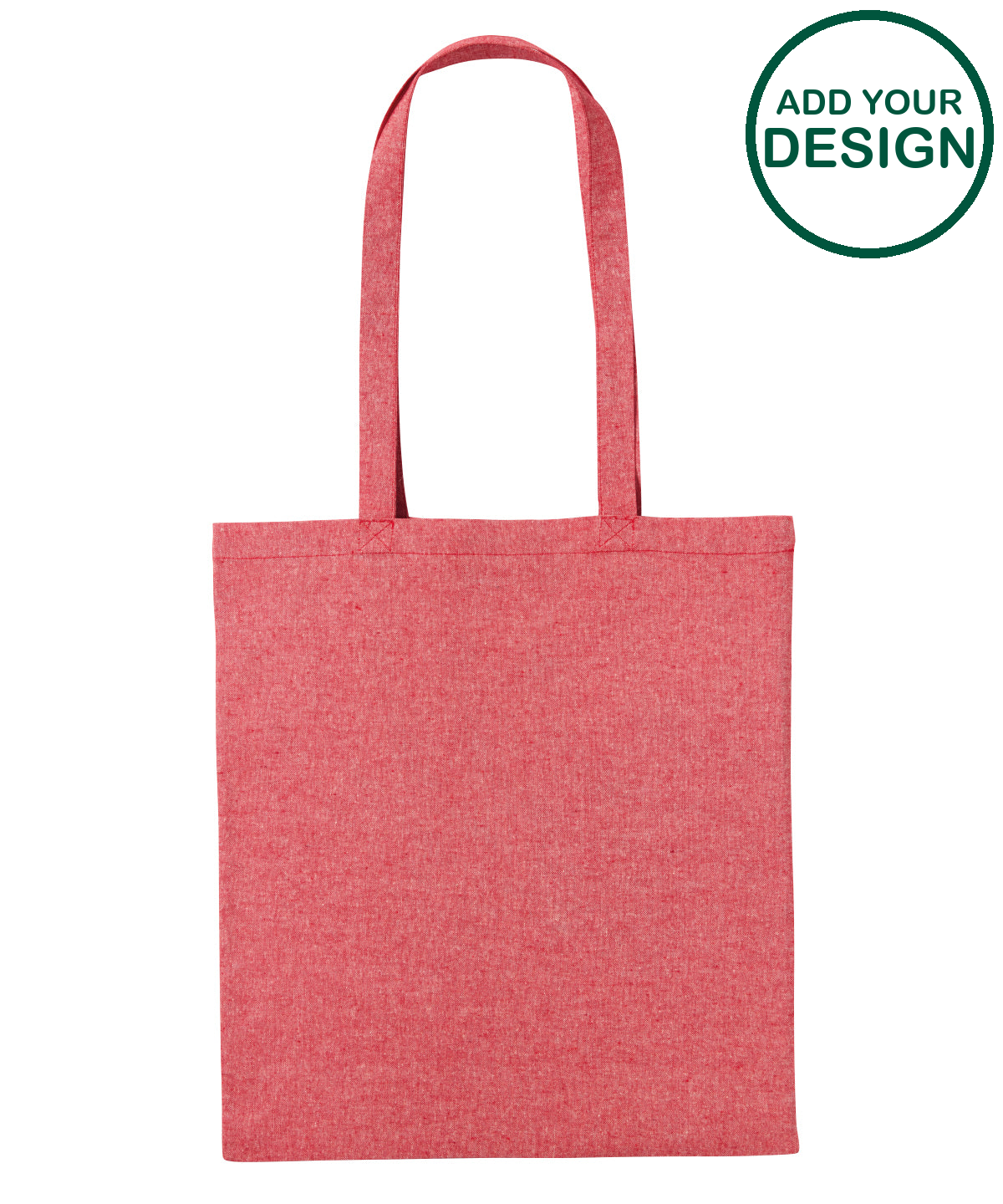 Recycled cotton shopper long handle