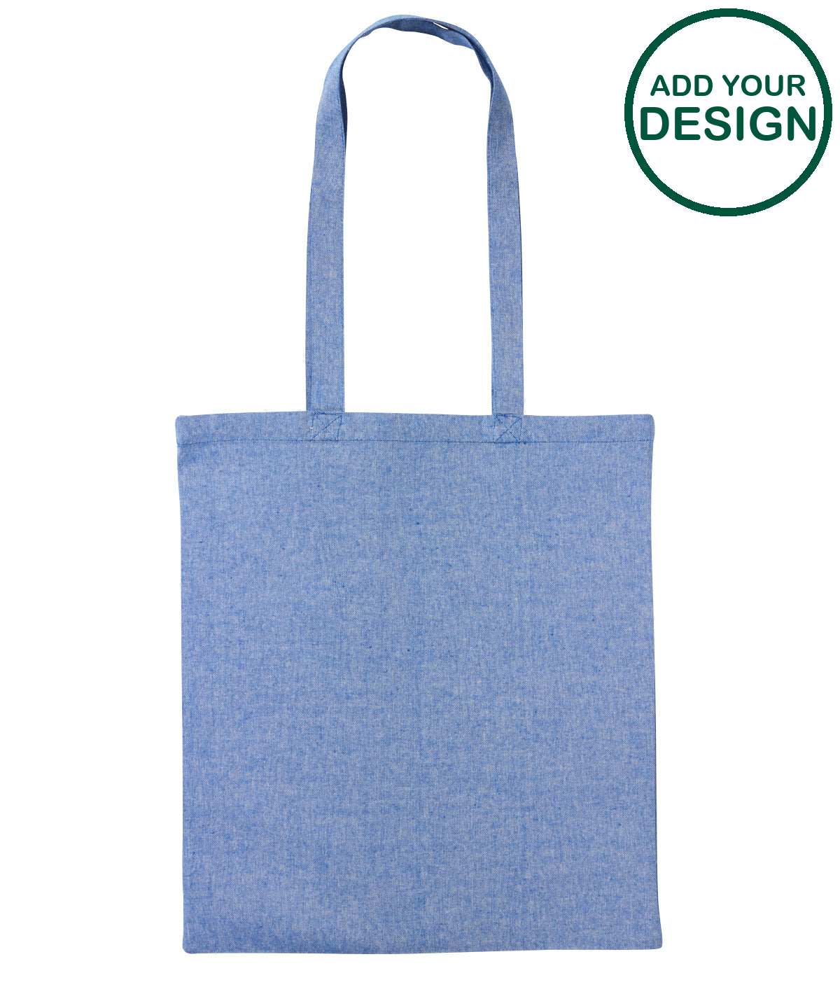 Recycled cotton shopper long handle
