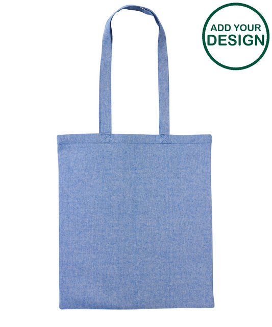 Recycled cotton shopper long handle