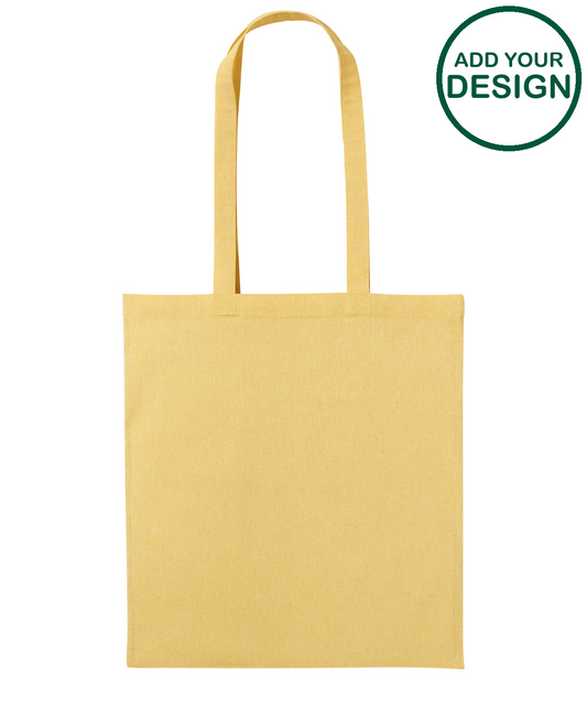 Recycled cotton shopper long handle