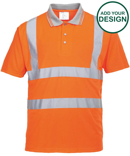Hi-vis short sleeved polo (S477/RT22)