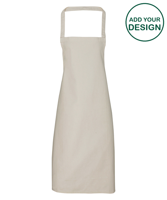 100% Organic Cotton Bib Apron