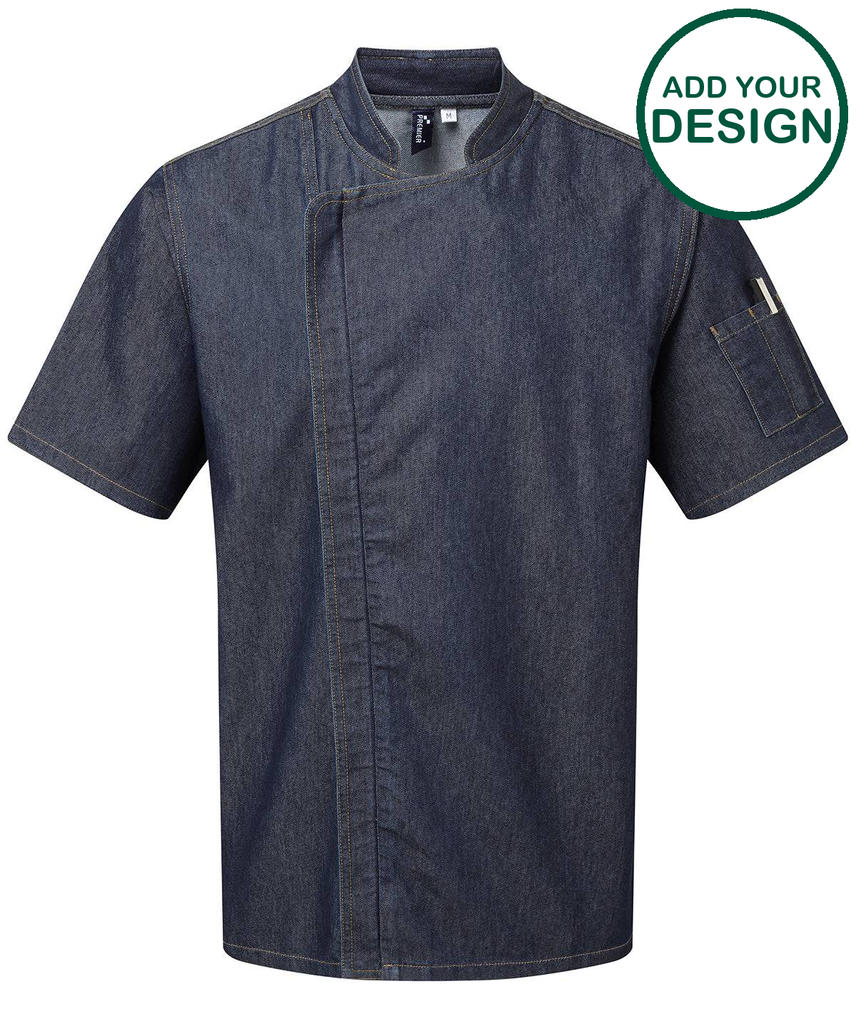 Chef's zip-close short sleeve jacket